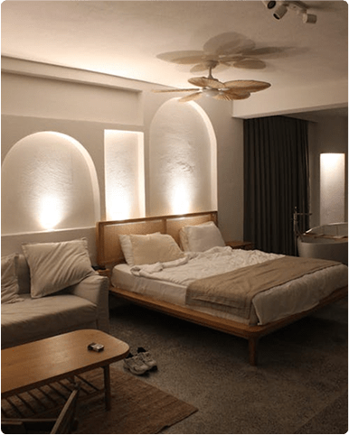 Плотные серые шторы блэкаут Лимасол | Grey blackout window curtains Limassol