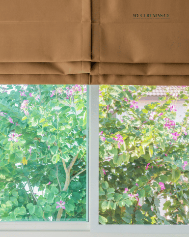 Каскадные римские жалюзи на заказ Кипр | Bespoke cascade Roman shades Cyprus